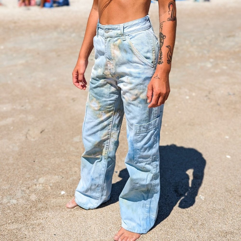 Hand Dyed Cargo Pants